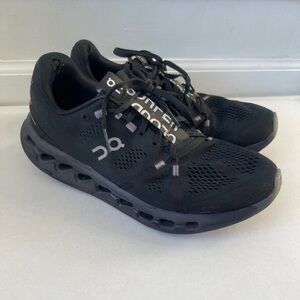 ON Cloudsurfer All Black Unisex Sneakers Men’s 8.5  Women’s 10 Workwear Athlete